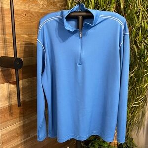 Page & Tuttle blue 1/4 zip dri fit pullover. XL